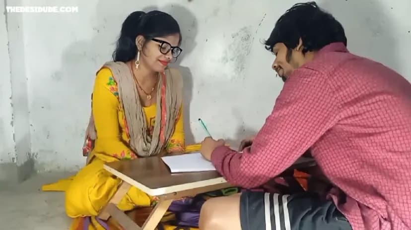Thumbnail for Desi Teacher Gives Student Private Lessons, Nude Sex, Blowjob, Creampie, and Anal