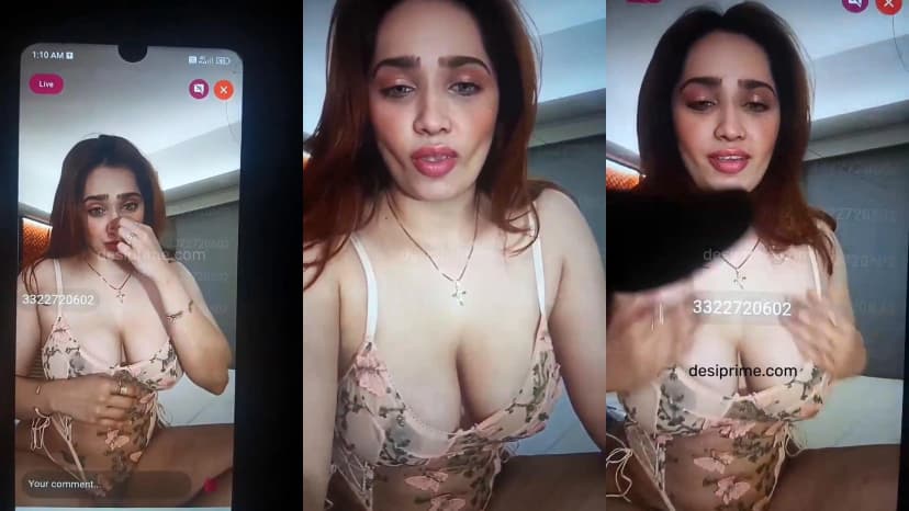 Thumbnail for Aditi Mistry Went Live Nude In a See-Through Bra XXX, Showing off her Boobs
