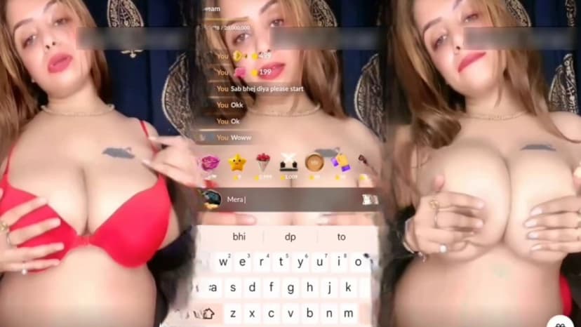 Thumbnail for Sexy Muslim Babe Aarzoo Goes Topless, Teasing Her Big Boobs & Nipples