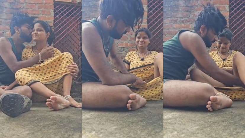 Thumbnail for Desi Village Couple Fucking on Terrace – Husband Licks GF's Pussy & Boobs Closeup