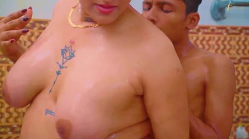 Thumbnail for Stepbrother Jerks Off Watching Nude Stepsister Bathe Then Fucks Her