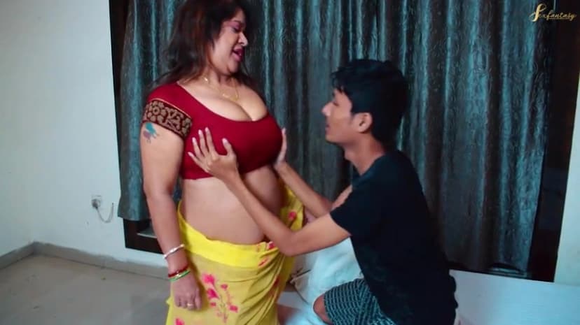 Thumbnail for Horny Servant Girl with Fat Boobs Seduced and Fucked Hard by Her Boss's Son