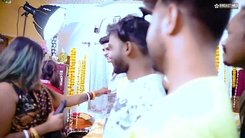 Thumbnail for Desi Step Mom Teaches Her Step Daughter to Fuck Desi Style in Full Gangbang Video