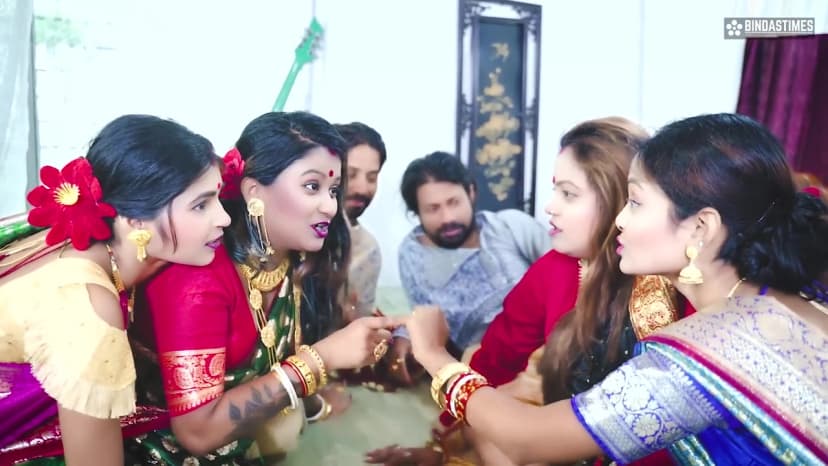 Thumbnail for Watch Indian Jamindar Brothers Share Their Four Wives for Real Gangbang with Hindi Audio