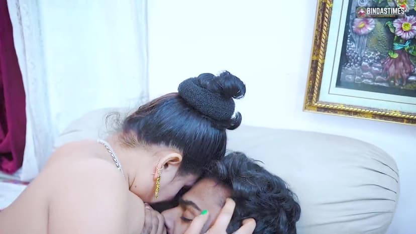 Thumbnail for Indian Desi Momma Fucked by Her Step Son with Massive Cock