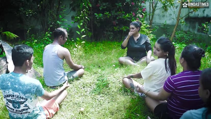Thumbnail for Indian Big Boobs Yoga Teacher Invites Student to Fuck Her in Full XXX Video