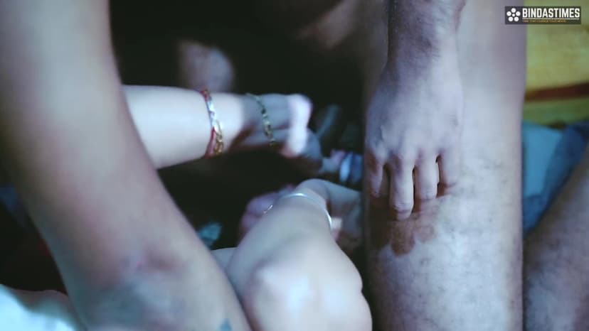 Thumbnail for Big Boobs Step Mom Gangbangs Three Step Sons with Multiple Cumshots