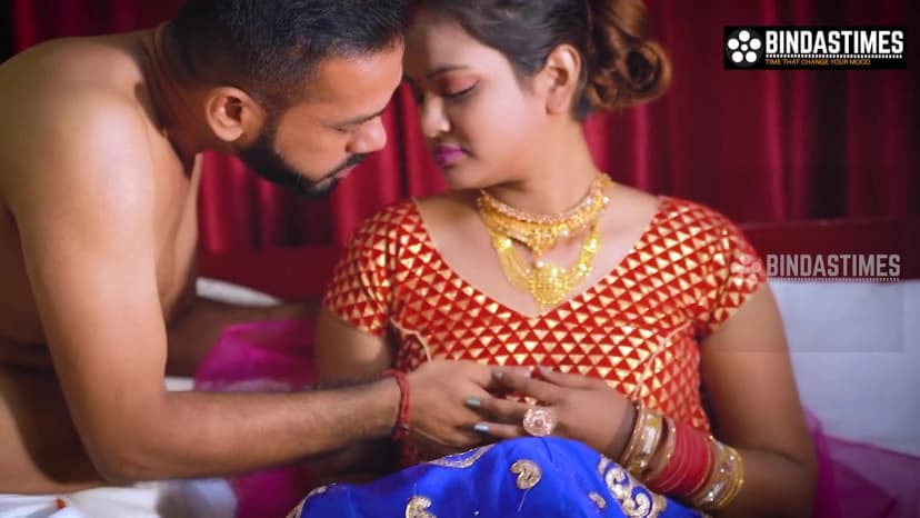 Thumbnail for First time sex after marriage with virgin wife getting fucked hard by husband