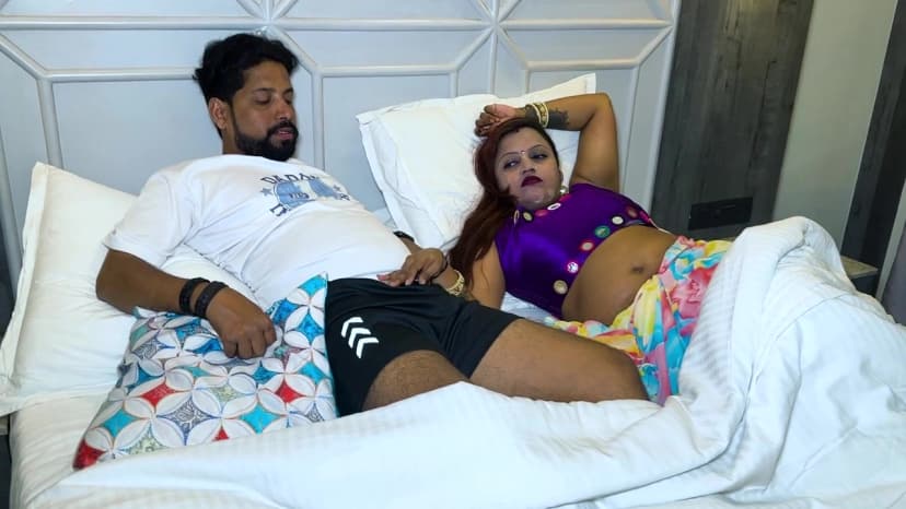 Thumbnail for Hot Stepmom Loves Her Stepson's Big Cock in Bed and Rides Him Hard